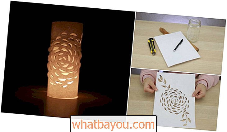 Kako narediti sijoč 3D-svetilko iz papirja