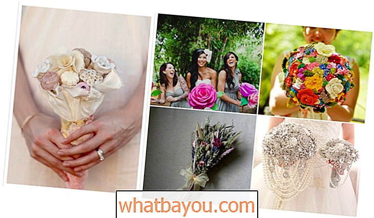 12 DIY svatební kytice, které jsou stejně jedinečné jako nevěsta, která je nosí