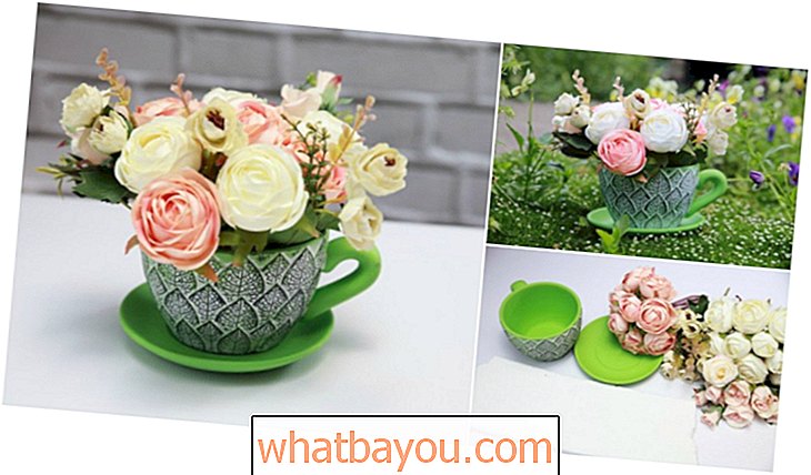 Artesanía: Cómo hacer bricolaje decoración floral con una taza de té