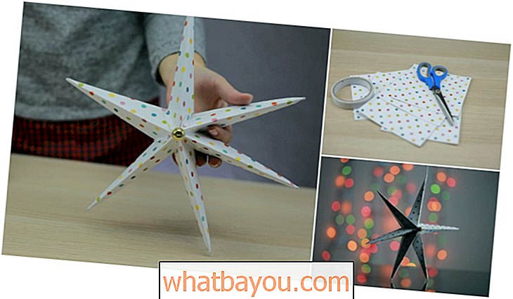 Obrti: Kako narediti praznično 3D zvezdo iz papirja ali kartona
