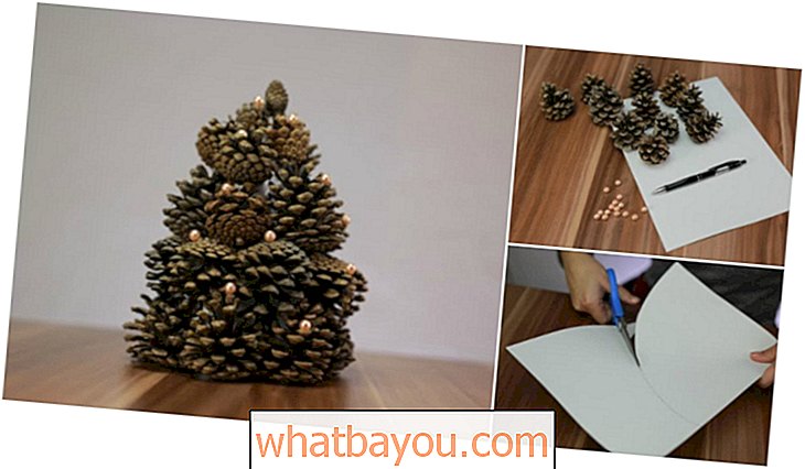 Jak si vyrobit nádherný vánoční strom z šiškami