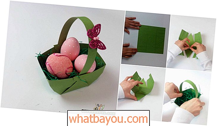 Her er hvordan du lager en vakker påskekurv     ut av papir!