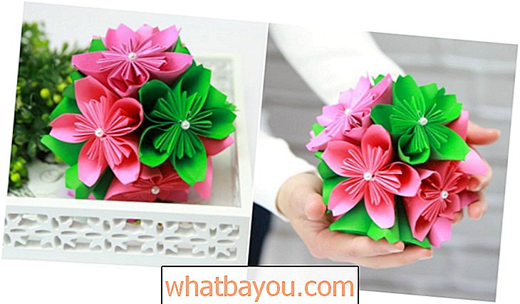 Obrti: Kako narediti krasno kroglico iz papirja za rože