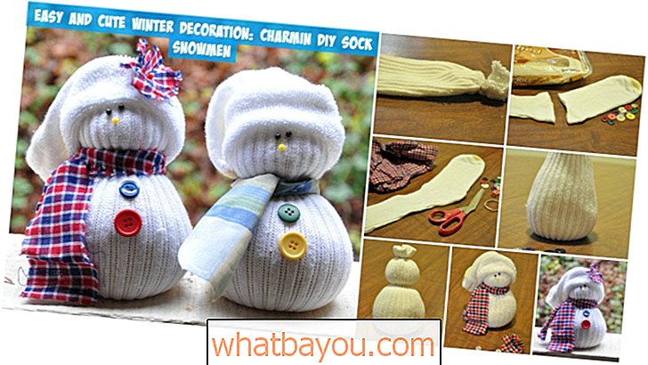 Decoración de invierno fácil y linda: encantadores muñecos de nieve con calcetines de bricolaje