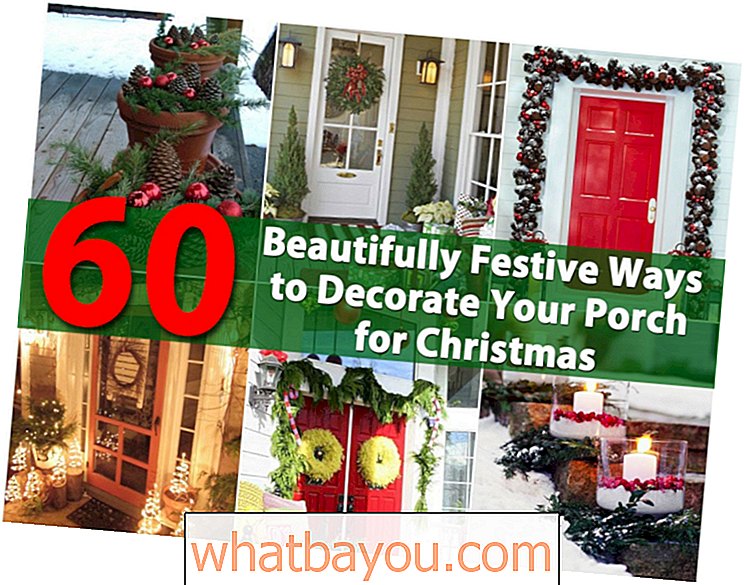 60 maneras maravillosamente festivas de decorar tu porche para Navidad