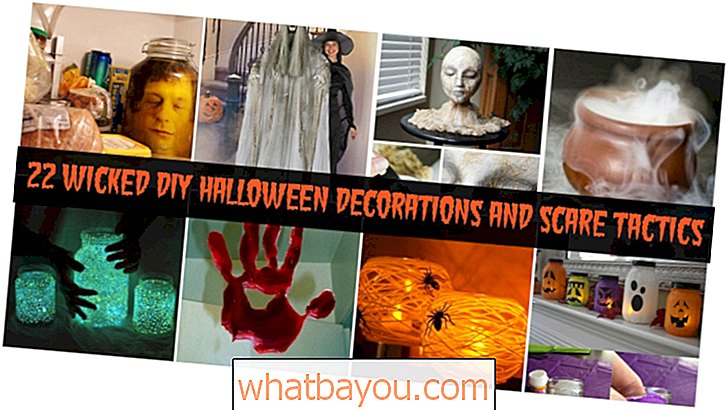 22 Decorațiuni ticăloase de Halloween DIY și tactici sperietoare