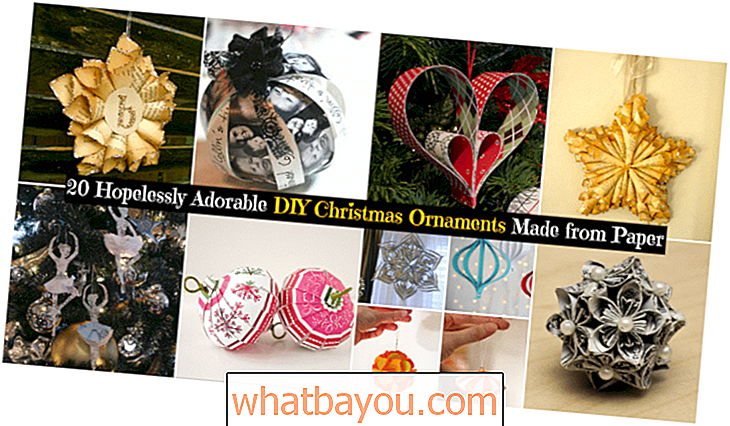20 Beznadno draži DIY božićni ukrasi izrađeni od papira