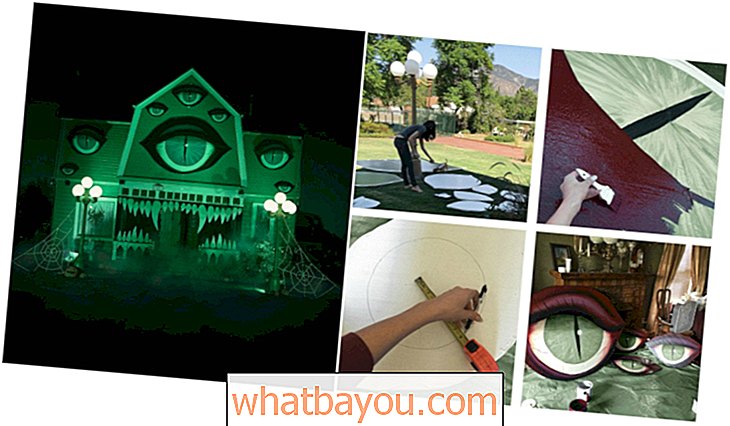 Overrask naboene dine med dette enkle å lage Monster Halloween House Decor