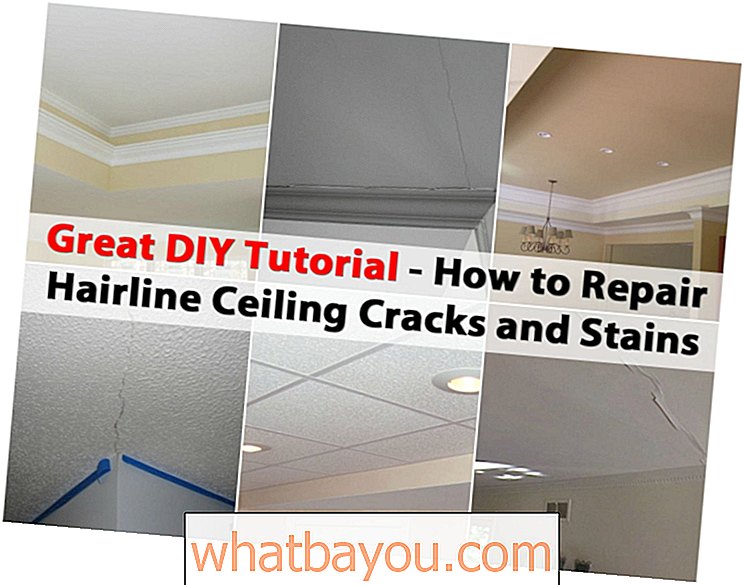 Gran tutorial de bricolaje para reparar grietas y manchas finas en el techo