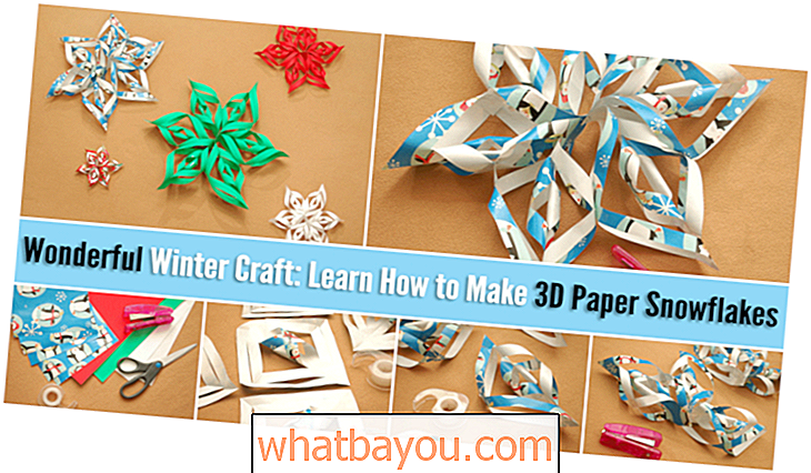 Предиван зимски занат: научите како да направите 3Д папирне пахуље