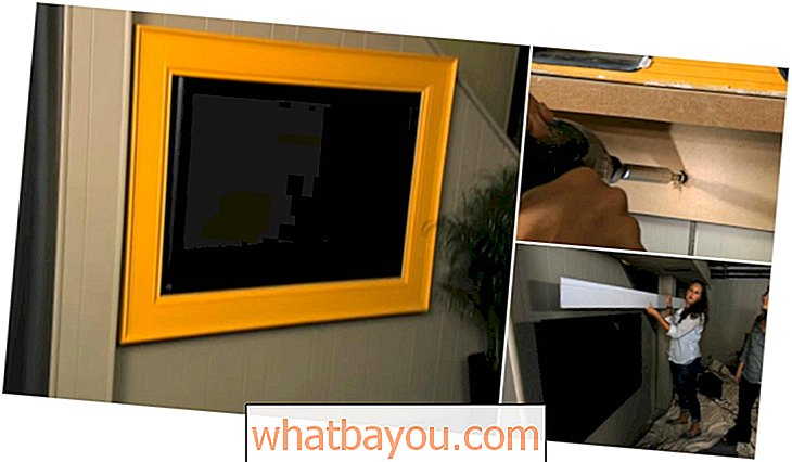 कैसे अपने फ्लैट स्क्रीन टीवी के लिए एक देहाती लकड़ी फ्रेम बनाने के लिए