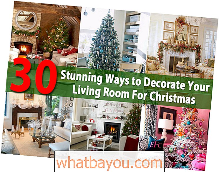 30 de modalități uimitoare de a vă decora camera de zi de Crăciun