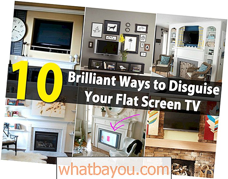 10 Cara Cemerlang untuk Menyamarkan TV Layar Datar Anda