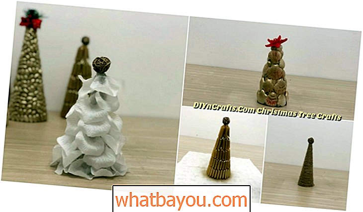 5 modalități ușoare de a face copaci de Crăciun miniaturi miniaturi minunate