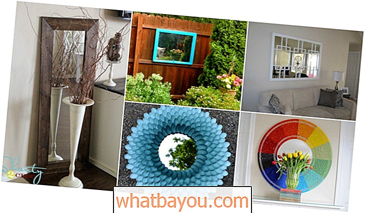 20 bemerkelsesverdig dekorative DIY-speil for å forskjønne hjemmet ditt
