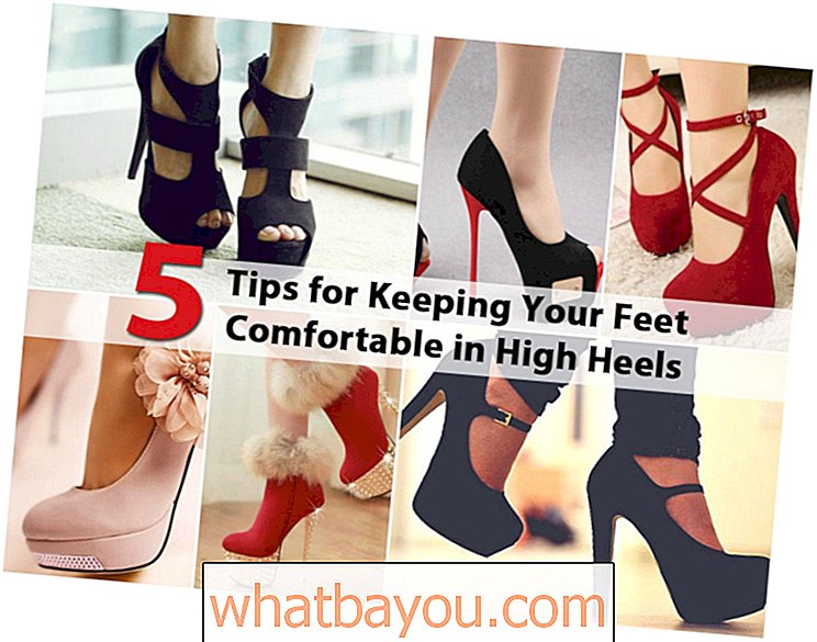 5 dicas para manter seus pés confortáveis ​​em saltos altos