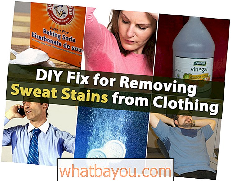 Naredite si DIY za odstranjevanje znojnih madežev z oblačil