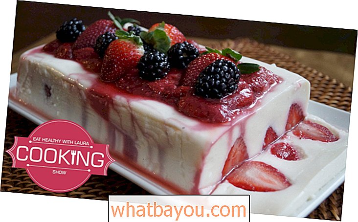 Deilig sunn, fettfattig yoghurt og jordbærdessertoppskrift - perfekt til jul