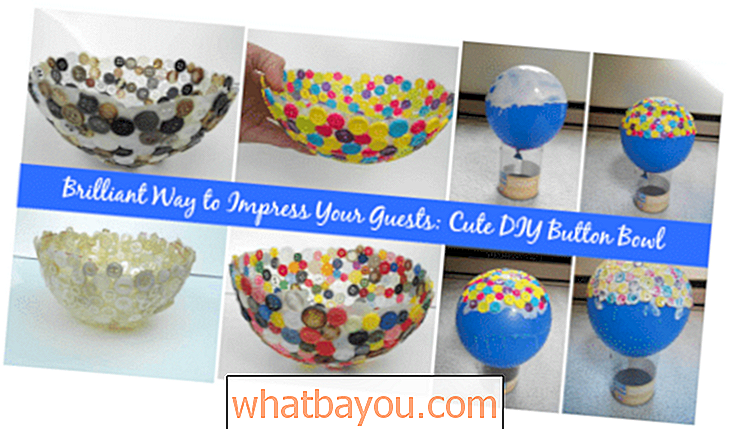 Sjajan način da impresionirate svoje goste: Slatka zdjela s gumbom DIY