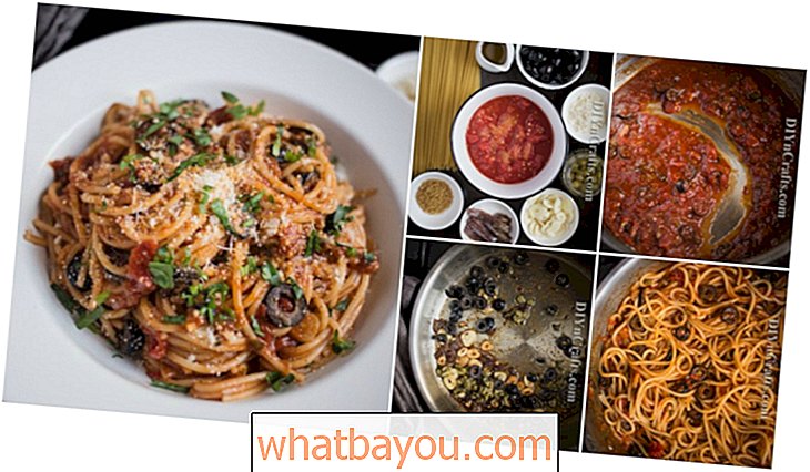 Spaghetti Puttanesca es un giro delicioso en un favorito tradicional
