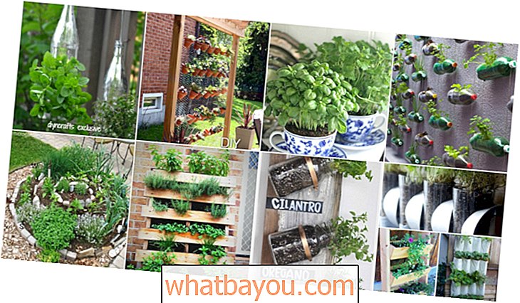 18 Brilantní a kreativní DIY bylinkové zahrady pro interiér a venku