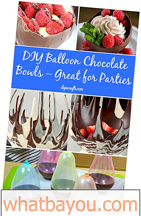 Cuencos de chocolate con globos DIY: ideales para fiestas