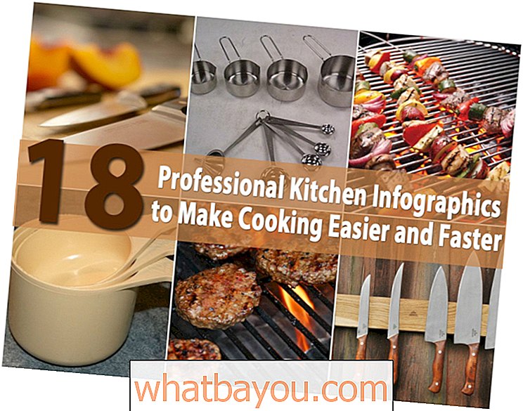 18 אינפוגרפיות מטבח מקצועיות כדי להקל על הבישול ומהיר יותר