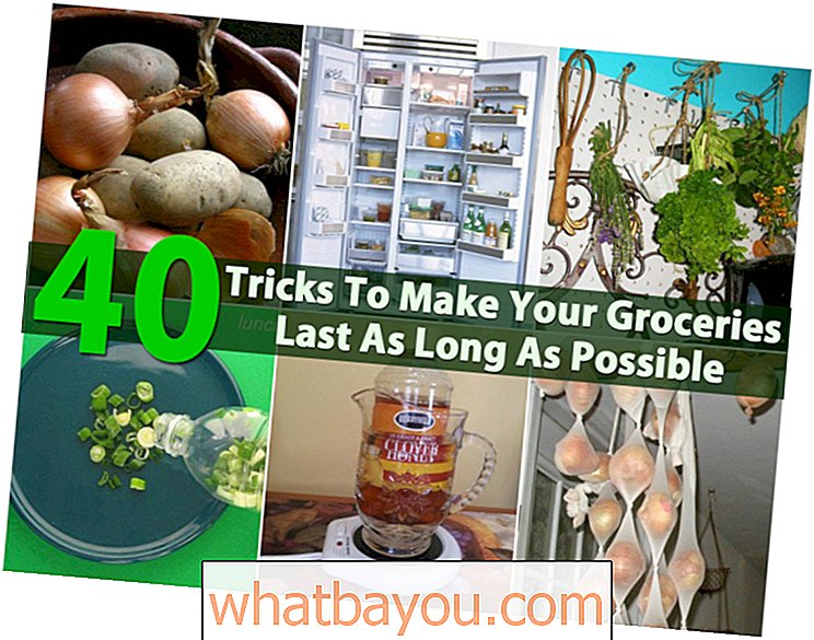 40 DIY triki, kā padarīt jūsu pārtikas preces tik ilgi, cik vien iespējams