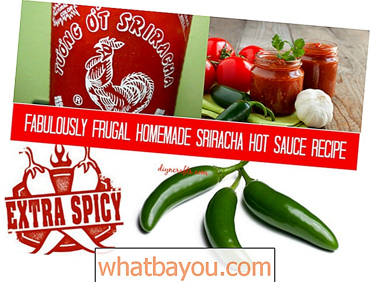 Receta de salsa picante casera fabulosamente frugal de Sriracha