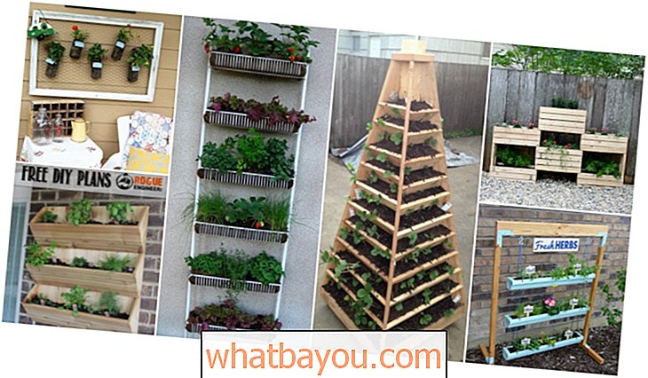 Berkebun: 20 DIY Vertical Gardens Yang Memberi Anda Kegembiraan Dalam Ruang Kecil