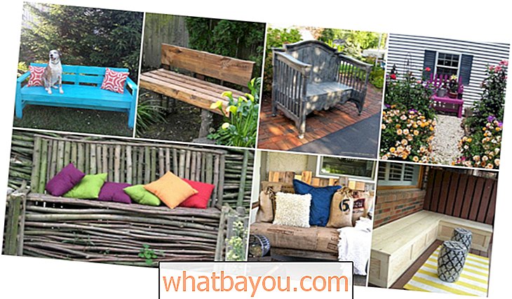 Práce na zahradě: 18 ozdobných laviček pro kutily, které dodají vašemu exteriéru teplo a pohodlí