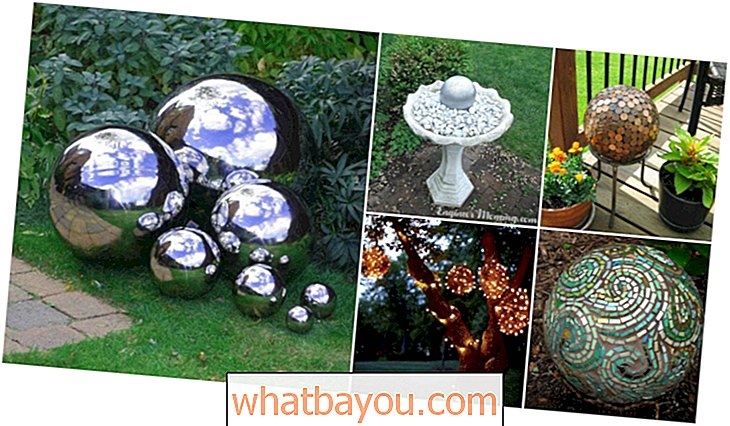 10 magníficas bolas de bricolaje para decorar tu jardín