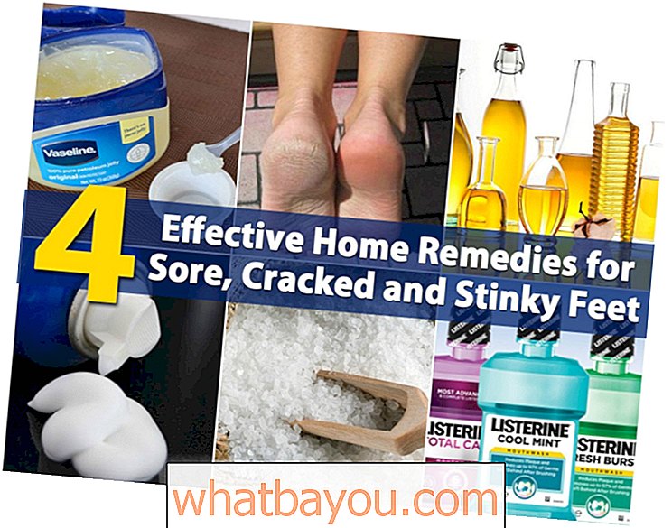 4 účinné domácí prostředky pro bolavé, popraskané a Stinky nohy