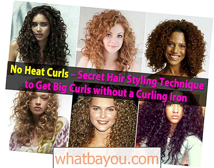 No Heat Curls - Technika tajného stylingu vlasov, ktorá vám umožní získať veľké kadere bez kulmy