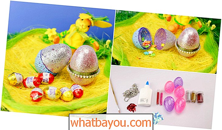 Cómo hacer huevos de Pascua decorativos de plástico {Video Tutorial}