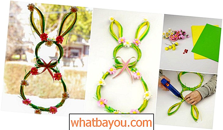 Vacanze: Come realizzare una ghirlanda di Pasqua a forma di coniglietto
