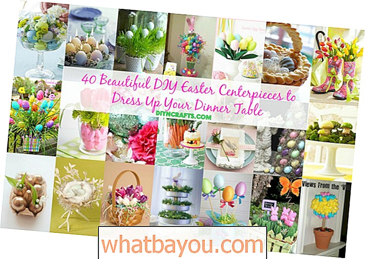 46 kaunista DIY-pääsiäisen keskustateosta pukeutua illallispöytään