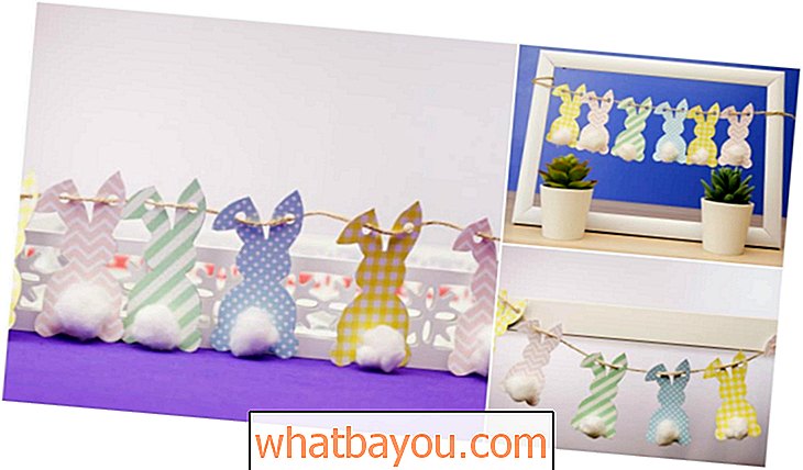Comment faire une adorable guirlande de lapin de Pâques en papier {Free Printable}