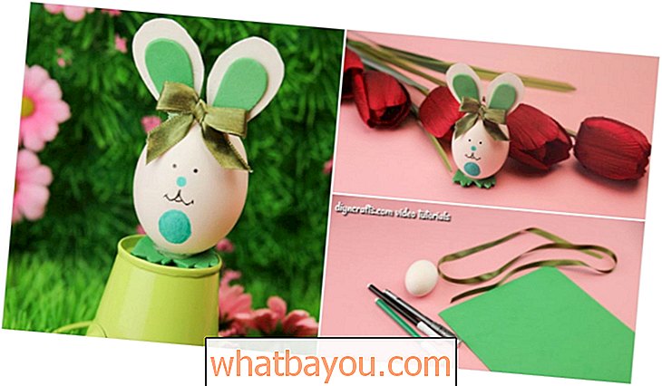 Cómo hacer una linda decoración de conejito de huevo de Pascua