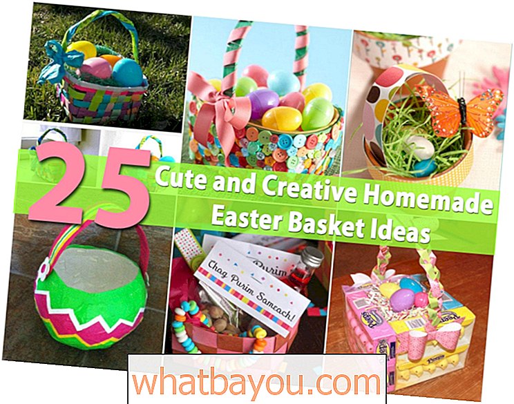 36 lindas y creativas ideas caseras de canastas de Pascua