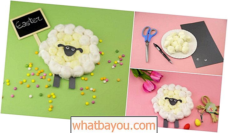 Jak si vyrobit papírový talíř velikonoční ovce
