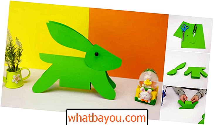 Prázdniny: Ako urobiť jednoduchý papier Veľkonočný zajačik