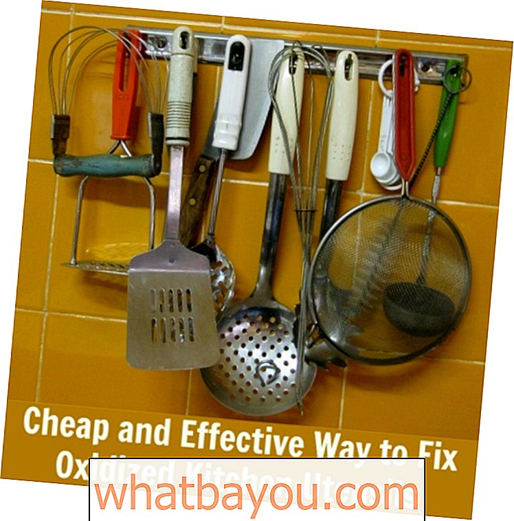 Forma barata y efectiva de arreglar utensilios de cocina oxidados