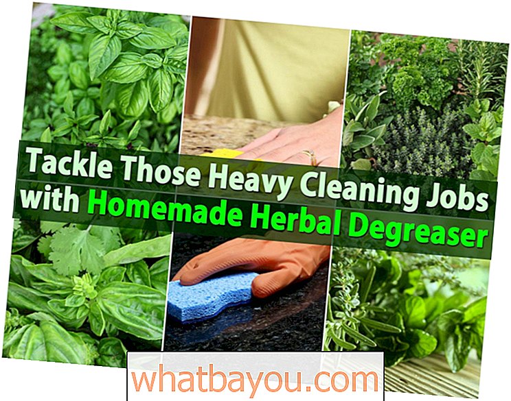 Řešení těchto těžkých úklidových prací s domácím bylinným odmašťovačem