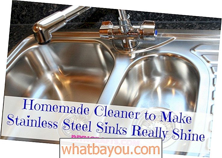 Detergente fatto in casa per rendere i lavelli in acciaio inossidabile davvero brillanti