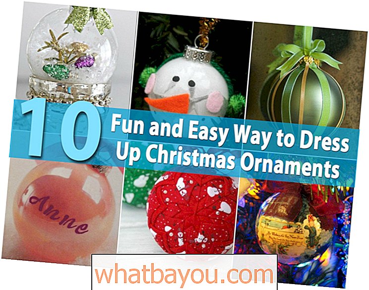 10 zábavných a ľahkých spôsobov zdobenia vianočných ozdôb