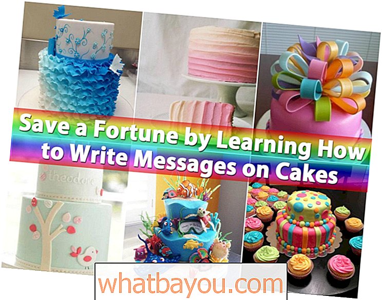 केक पर संदेश लिखने के तरीके सीखकर एक फॉर्च्यून को बचाएं