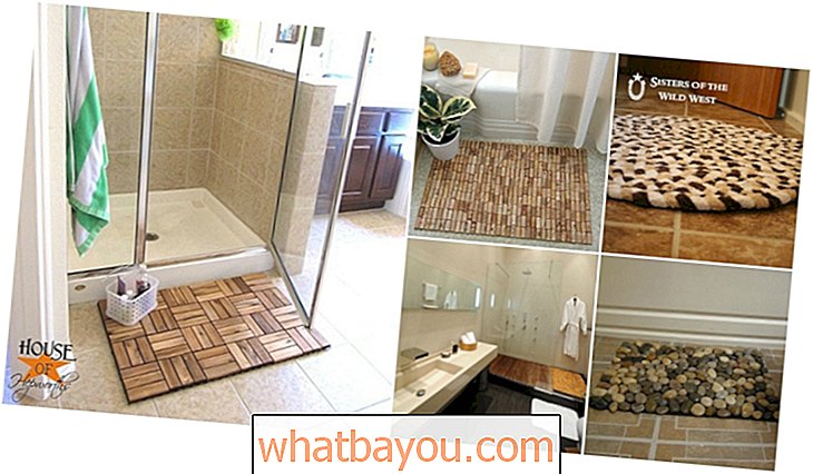 घर का बना: 15 DIY स्नान मैट जो आपके बाथरूम में आराम और शैली को जोड़ते हैं