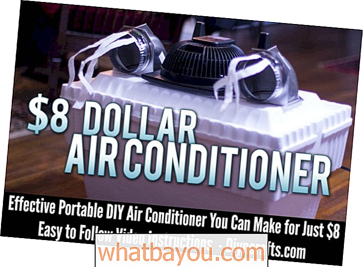 Efektyvus nešiojamasis „pasidaryk pats“ oro kondicionierius, kurį galite įsigyti vos už 8 USD