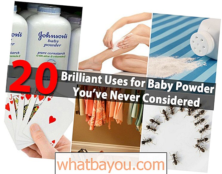 बेबी पाउडर के लिए 20 शानदार उपयोग आप कभी नहीं माना जाता है